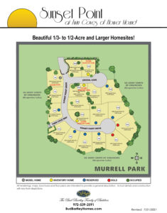 Sunset Point Homesite Map