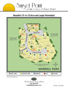 Sunset Point Lot Status Map
